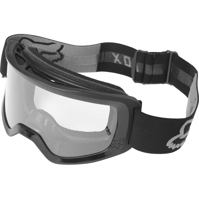 Fox Racing Main Motocross Goggle, Stray Black - Clear Lens