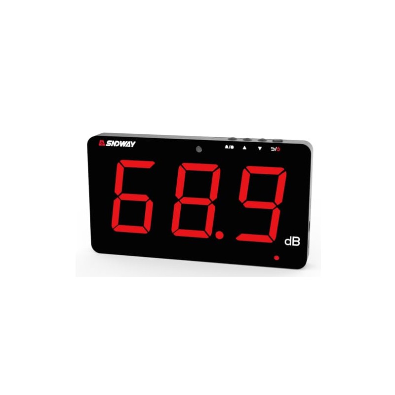 TestHelper SW-525A Sound Level Meter Tester 30-130db Large Screen Red