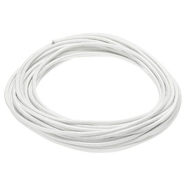 QUARKZMAN 10 Meter/32.8ft 2mm2 Electronic Wire, Flexible Mica Cable, Insulated 500 Degree Celsius High Temperature Braid Wire, Electrically Resistant for Lamp, Boiler, Heater, White