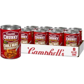 Campbell's Chunky Soup, Chili Mac, 16.3 Oz Can (Case of 8)