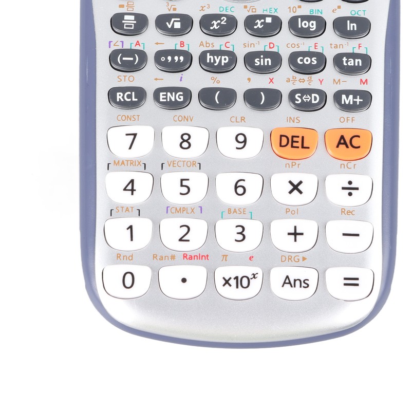 Scientific Calculator Large Display 417 Functions Battery Power Sliding Cove