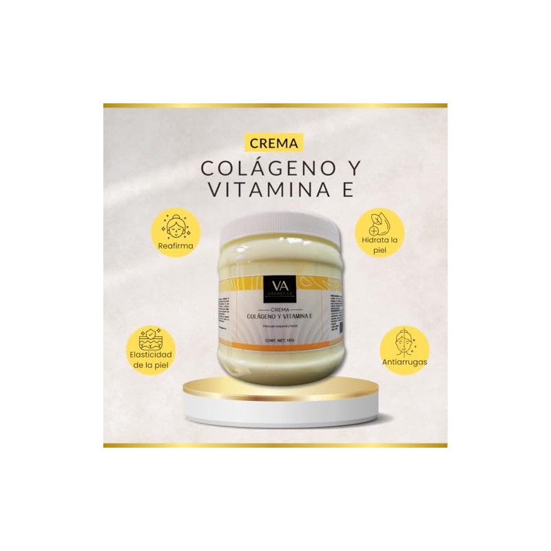 Crema Con Colageno Y Vitamina E Corporal Facial Spa 1