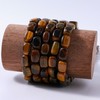 Natural Large Yellow Tiger Eye Cube Stone Beads 8x11mm 38cm/str