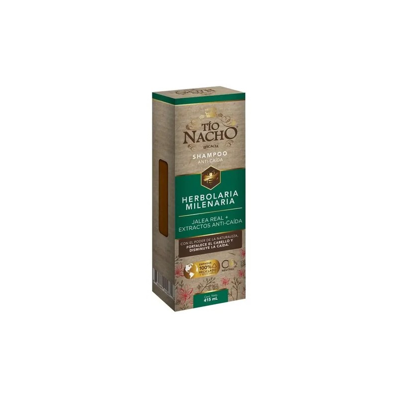 Tío Nacho Shampoo Herbolaria Milenaria. Botella Con 415ml.