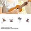 4PCS Ukulele Tuning Peg Chrome Color Metal Ukulele Machine Head