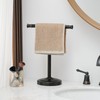 RUMOSE 13 Inch Oil Rubbed Bronze Towel Stand Hand Towel