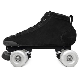 Bont Skates - Prostar S Black Suede Professional Roller Skates with Glow Light Up Led Wheels - Indoor and Outdoor (1)