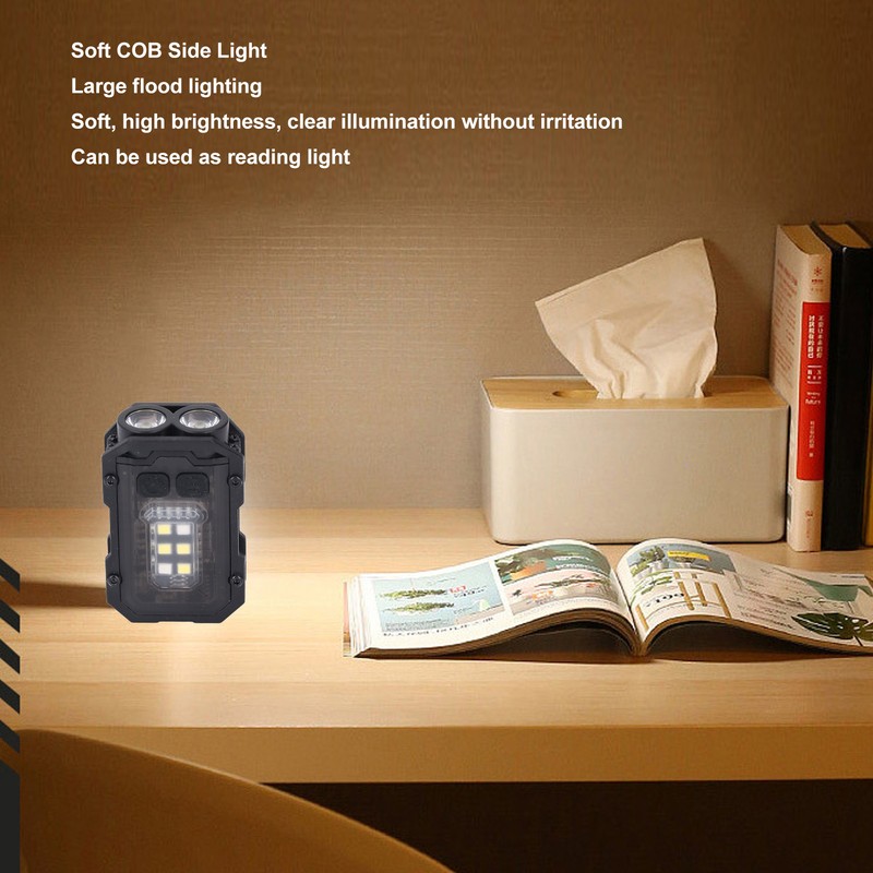 Keychain Flashlight LED Intelligent Power Display 750mAh 8 Gears with