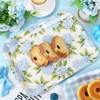 2 Pcs Hydrangea Flower Serving Trays Melamine Platter Spring Summer