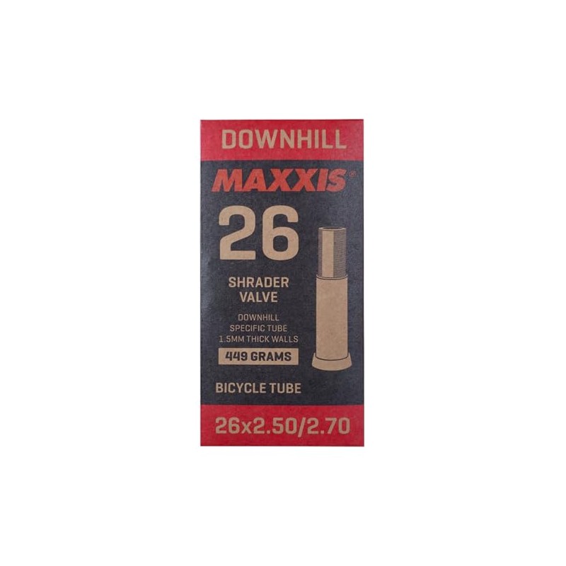 Maxxis Downhill Inner Tube 26 x 2.4/2 x 7 Black