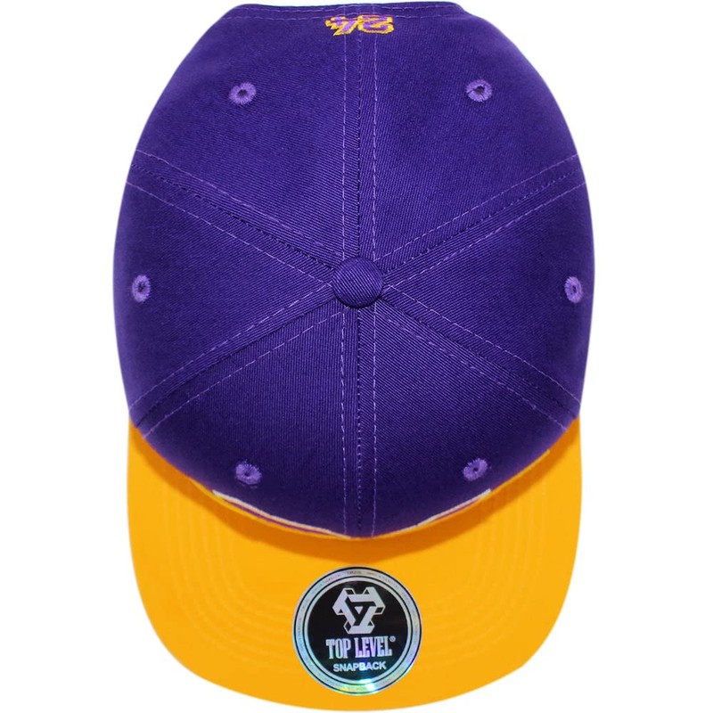4350 DISTRICT Men's Adjustable Cotton Snapback Cap 10 (N21LEG11 PURGLD)
