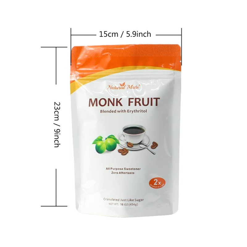 Monk Fruit Zero Calorie Sweetener (2x Sugar Sweet, Original), 16