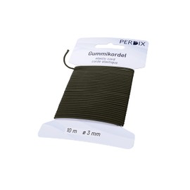 perdix Rubber Cord 3mm 10M Olive Rubber Cord Tent Backpack Garden Jewelry Cord Hat Elastic Band Elastic Band