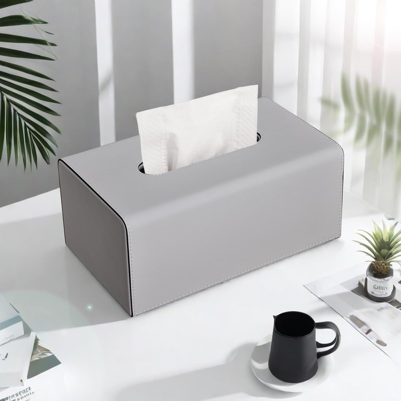 KINGFOM PU Leather Cosmetic Tissue Box Tissue Box Tissue Box