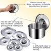 3Pcs Stainless Steel Pot Cover 7.9Inch Pan Lid Universal Lid