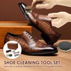 UKQRRTC Shoe Cleaning Kit, Versatile Leather Shoe Shine Kit, Practical