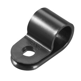 sourcing map 100Pcs Nylon R-Type Cable Clamp Organizer Cord Clips for Wire Management 9.5mm CC-2