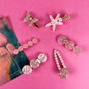11Pcs Pearl Acrylic Resin Hair Clips Set - Cute Macaron