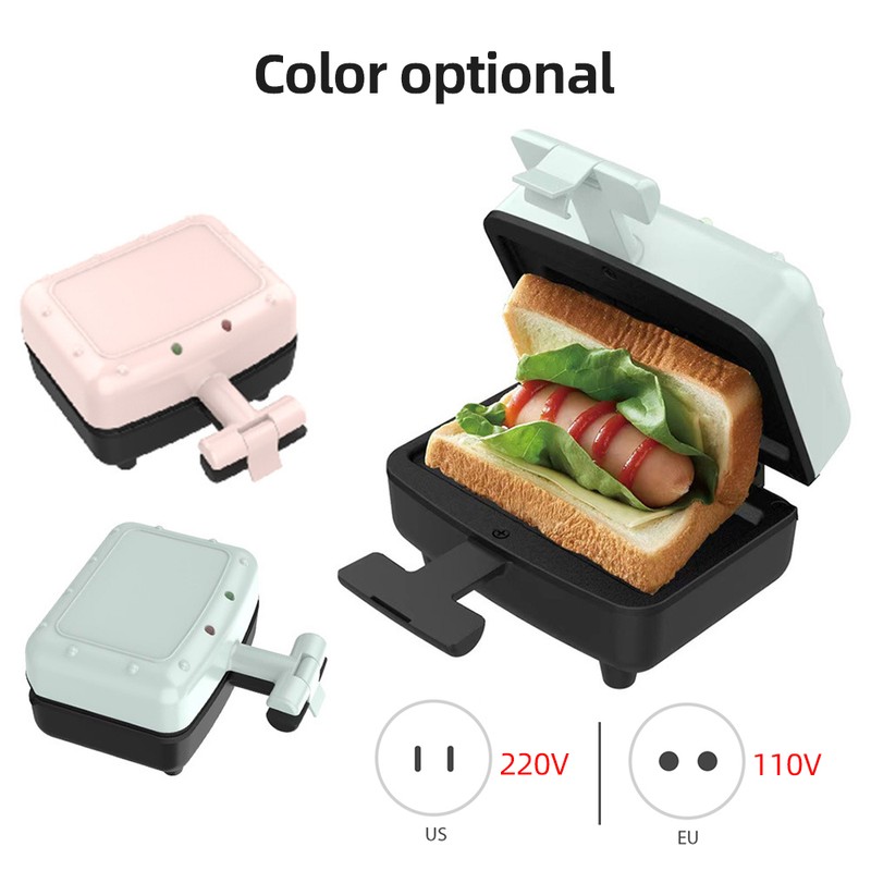 Breakfast Sandwich Maker Compact Electric Sandwich Maker with Non-Stick Plates