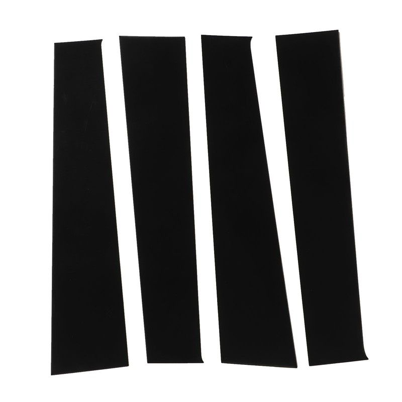 4pcs Black Pillar Posts Door Trim B Pillar Posts Door
