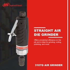 Ingersoll Rand 3107G 1/4-Inch Straight Air Die Grinder with Ergonomic Grip