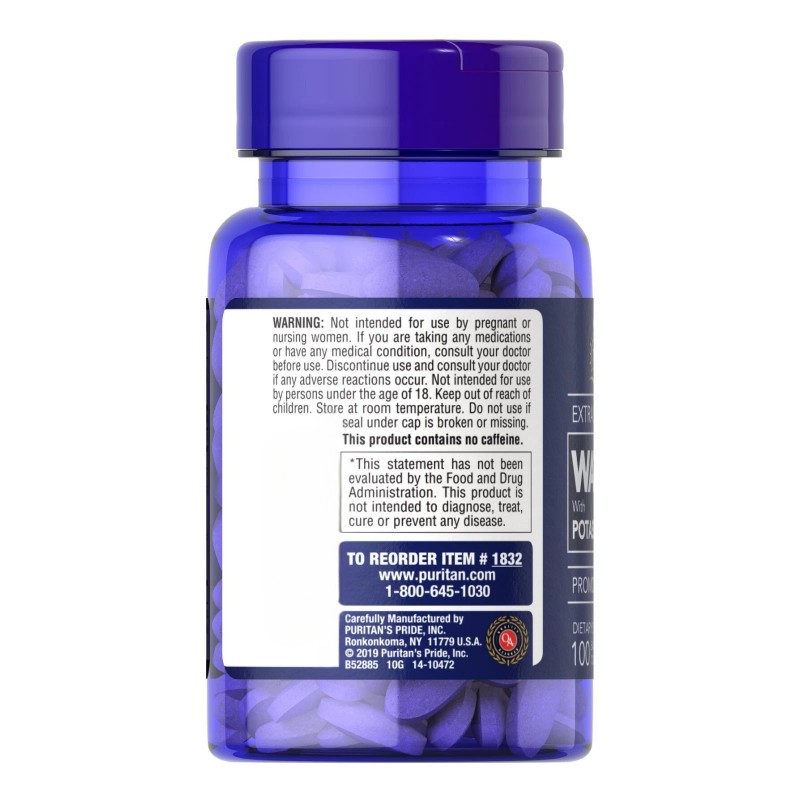 Puritan's Pride Extra Strength Water Pill – Supports Fluid Balance,