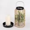 Handwoven Boho Lanterns Set of 2 – Candle Holders for