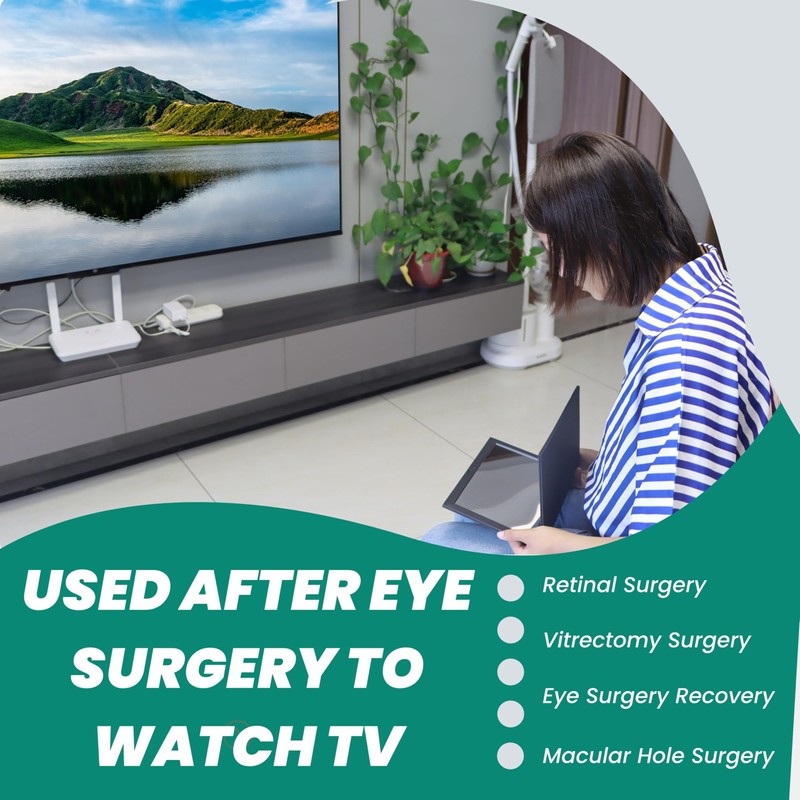QEAHZ Adjustable Vitrectomy Mirror - Large Size, Face Down Mirror,