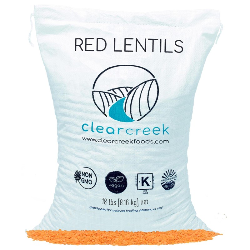 CLEAR CREEK Certified Glyphosate Residue Free Red Lentils | 18