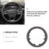 MEWANT DIY Black Faux Leather Steering Wheel Cover for Ford