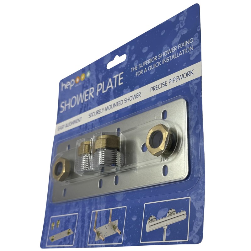 hep® Shower Plate SP8 Concealed Fixing for Exposed BAR Valve