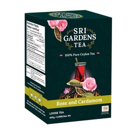 Sri Gardens 400g Desert Rose and Cardamom Black Tea Carton