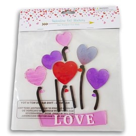 Valentine's Day Window Clings - Love Balloons - 19 Pieces