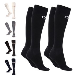 High Quality Bamboo Compression Socks for Men and Women, Superior Wearing Comfort, Flat Toe Seams, Reduce the Risk of Swollen, Painful and Tired Legs. Made in EU, multicolour, m