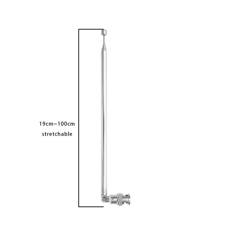 Create idea 2pcs BNC Telescopic Handheld Portable Antenna 7 Sections