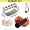 Stainless Steel Garlic Presser,2024 New Garlic Mincer Press Garlic Crusher