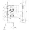 SOTECH BKS Door Lock Toilet Lock Class 1 Backset 55