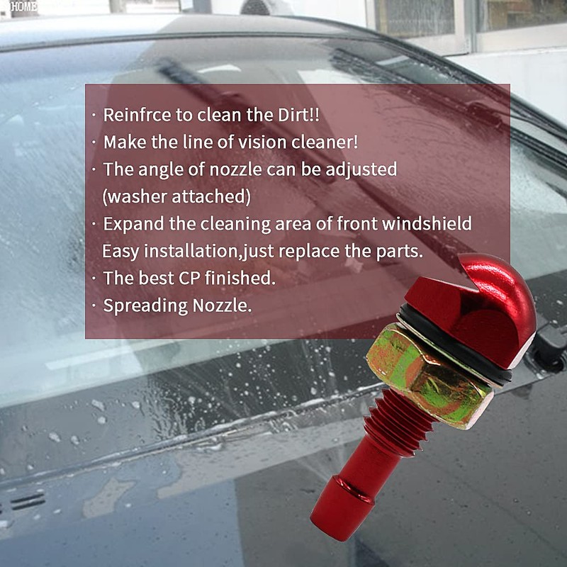 Juren 2Pcs Fan-Shaped Car Cleaning Universal Washer Bonnet Front Windshield