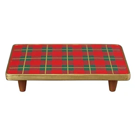 Deco Corporation ZXS-86478X Concombre Retro Check Table Approx. 4.7 x 2.8 x 1.0 inches (120 x 72 x 25 mm)