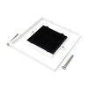White Brush Plate Faceplate Wall Mounted Installation Tidy Cable Pass