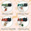 CooShou Christmas Cat Collar Set - Xmas Cat Adjustable Breakaway