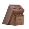Cangshan Empty Knife Block, 16-Slot Organizer, Flat Top (Acacia Wood)