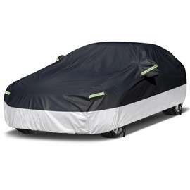 NEVERLAND Car Cover Waterproof All Weather, Sunproof and Hail Resistant, Universal Sedan Fit up to 185 Inch L Size