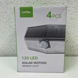 Litom 120 Led Solar Sensor Light 4pcs.