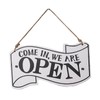 BTtime Open Close Plate Wooden Double Sided Sign Board Sign