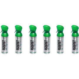 Boost Oxygen Supplemental Oxygen to Go | All-Natural Respiratory Support for Health, Wellness, Performance, Recovery and Altitude (5 Liter Canister, 6 Pack, Natural)