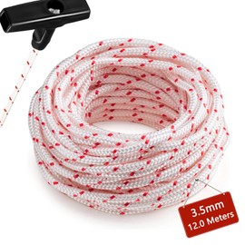 Klfte Recoil Starter Rope Pull Cord 3.0mm 12-Meter/40ft for Lawn Mower Cord Recoil Rope Nylon Starter Cord Recoil Starter Rope