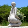 Aclema Large Planters for Outdoor Indoor Plants Head Face Planter