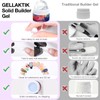 GELLAKTIK All-in-One Solid Builder Nail Gel Kit: 60g Hard Gel