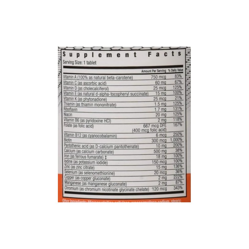 Daily Vitamin TB MAX WMILL Size: 100